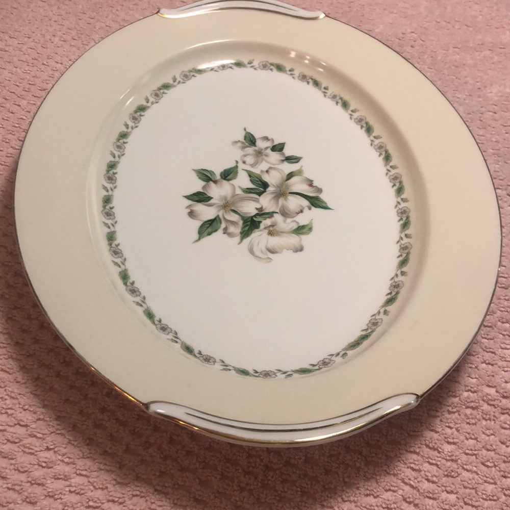 Vintage Noritake Oval Serving Platter  16 3/8 " x 12” White and Yellow Flowers